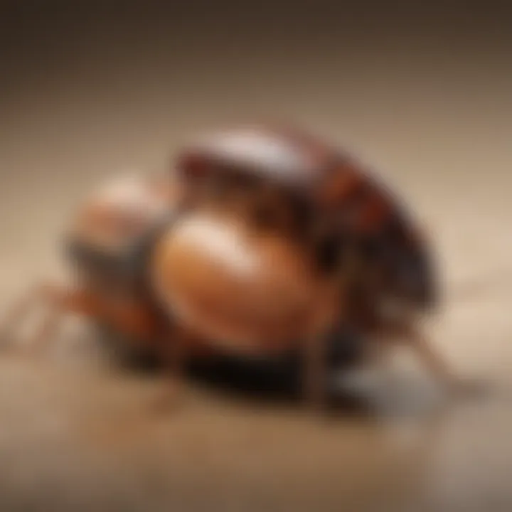 A life cycle diagram illustrating the various stages of cockroach development.