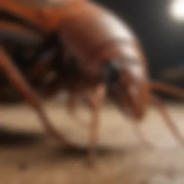 Pest Control Strategies for Cockroach Larvae Visualization of pest control methods targeting cockroach larvae.