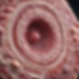 Histological representation of non-small cell carcinoma