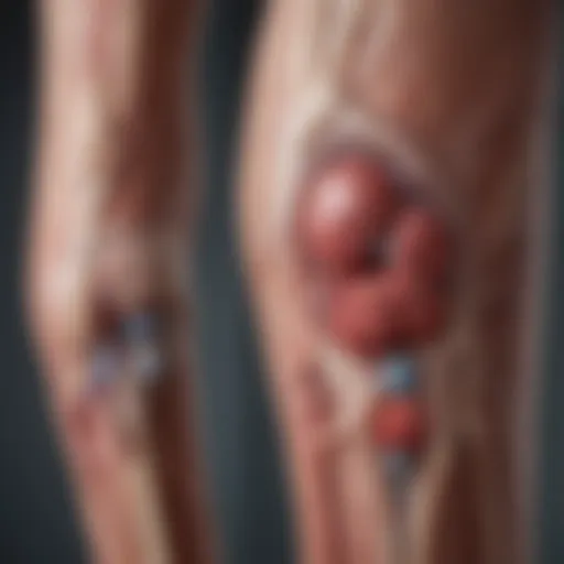 Illustration of the pathophysiological mechanisms linking rheumatoid arthritis and anemia