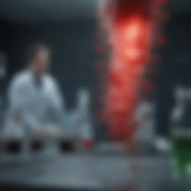 Advanced Research on HIV in the Laboratory A laboratory setting showcasing advanced research on HIV.