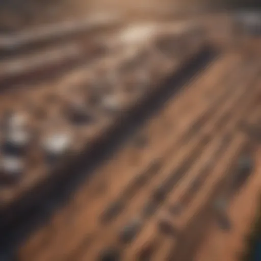 Aerial view of a thriving Australian construction site