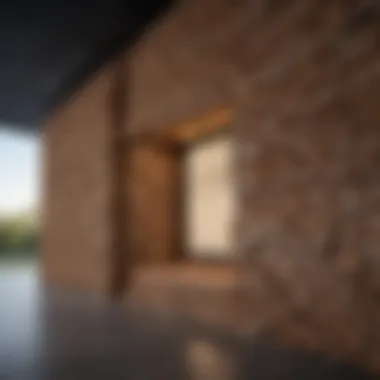 Sustainable building materials showcased in a construction exhibit