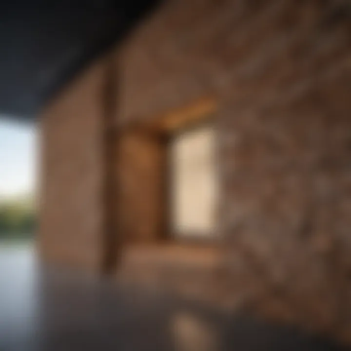 Sustainable building materials showcased in a construction exhibit