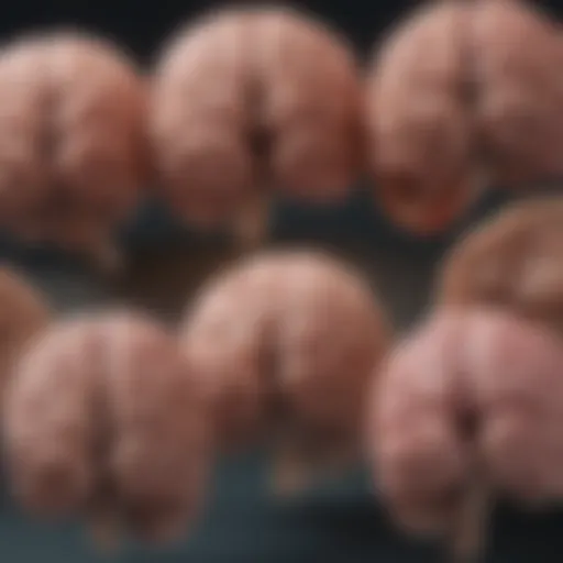 Illustration depicting brain tumor types and their characteristics