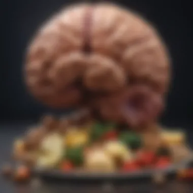 Nutrition's Influence on Cognitive Function Diagram illustrating the role of nutrition in brain function