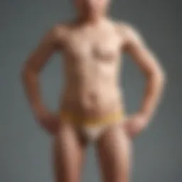 A conceptual illustration of body fat distribution in children.