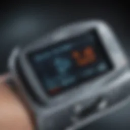A close-up view of a modern glucose monitoring device showcasing its digital display.