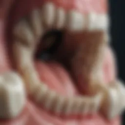 Detailed anatomy of a molar tooth showcasing its unique features
