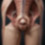 Illustration of superficial femoral vein anatomy