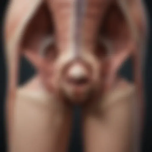 Illustration of superficial femoral vein anatomy