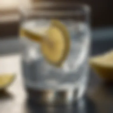 Hydration: Essential for UTI Management A glass of water with lemon slices