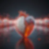 Illustration of diazepam's impact on heart rhythm