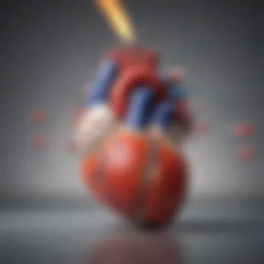 Diagram showing diazepam's pharmacological effects on the heart