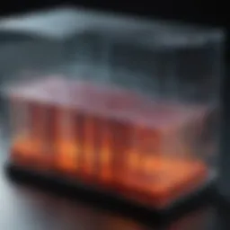 Illustration depicting the fundamental principles of electrophoresis