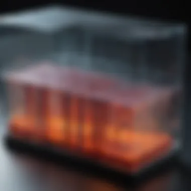 Illustration depicting the fundamental principles of electrophoresis