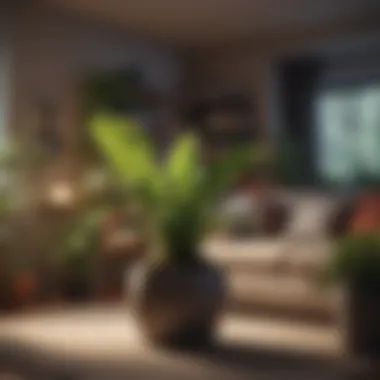 Vibrant Indoor Plants in a Cozy Living Room Vibrant indoor plants enhancing living space