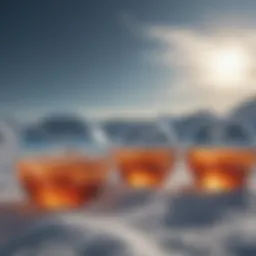 Visual representation of rising global temperatures over the decades