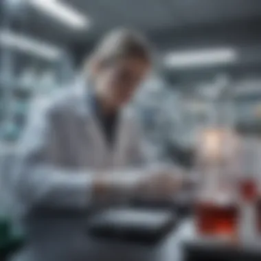 Viral Diagnostics in the Laboratory Researcher conducting viral diagnostics in a laboratory