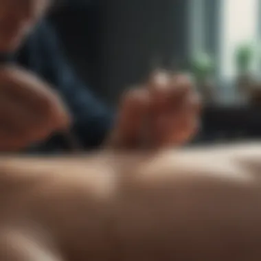 The Art of Acupuncture: A Time-Honored Therapeutic Technique Traditional acupuncture session showcasing needles