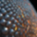 Close-up view of a heat-reflective window demonstrating its reflective coating.