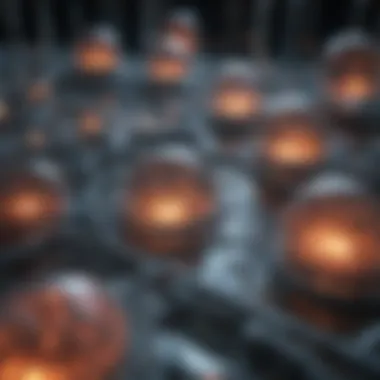 Cellular Interactions in Eight Well Chambers Illustration of cellular behavior in an eight well environment