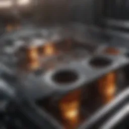 Detailed view of Lab Tek chamber slide with eight wells