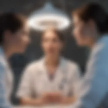 Collaborative Approach to Patient Management Medical team discussing patient care strategies