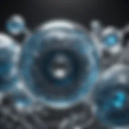 Illustration of ozone molecule breakdown