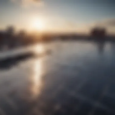 Solar Energy: A Bright Solution for Tomorrow Solar panels on a rooftop reflecting sunlight