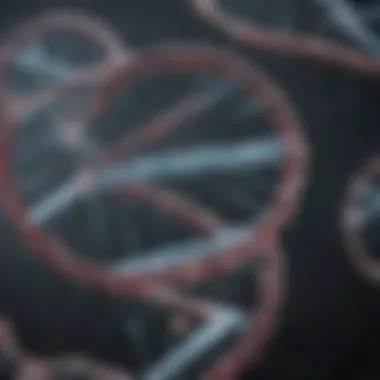 Scientific diagram illustrating DNA analysis mechanisms