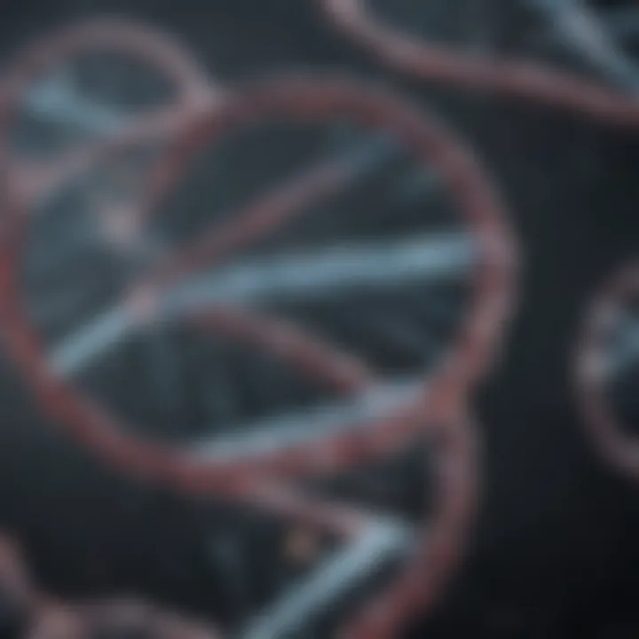 Scientific diagram illustrating DNA analysis mechanisms