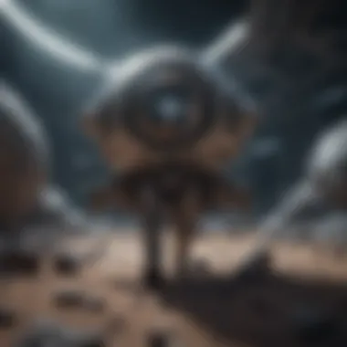 Futuristic Space Exploration Missions A futuristic depiction of a space exploration mission