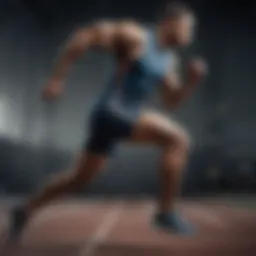 Biomechanical analysis of a sprinter in motion showcasing optimal running techniques