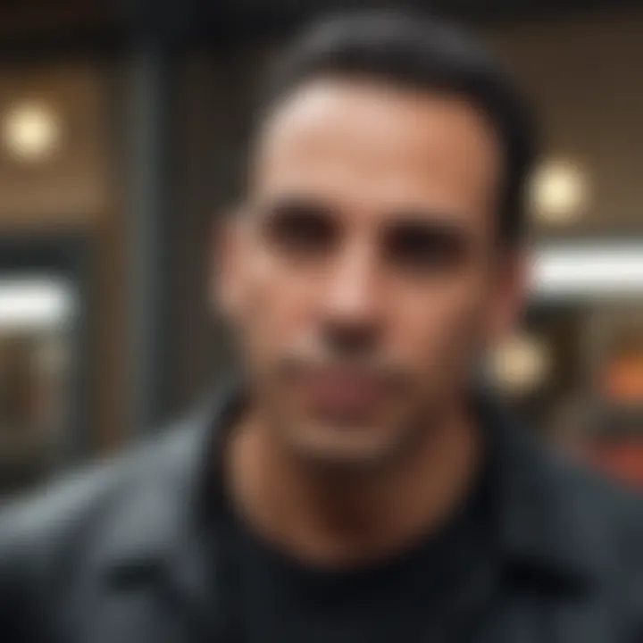 Portrait of Sebastian Maniscalco showcasing his comedic essence