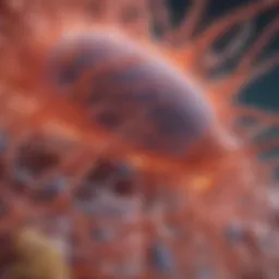 Illustration of lung cell structure