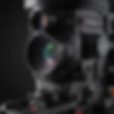 Advanced Optics in Leica Fluorescence Microscopy Detailed view of a Leica fluorescence microscope showcasing advanced optics.
