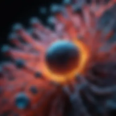 Molecular Visualization with Fluorescence Microscopy Illustration of molecular visualization using fluorescence microscopy.