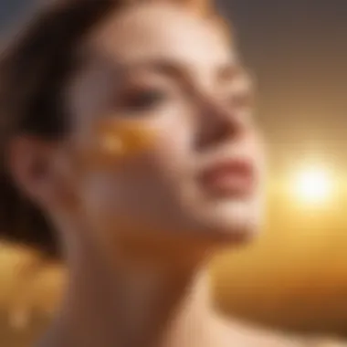 Vitamin D Synthesis: The Role of Sunlight Illustration depicting vitamin D synthesis in the skin under sunlight