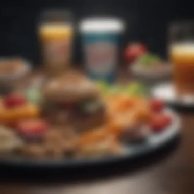Healthy Late-Night Alternatives An array of healthy late-night snack options