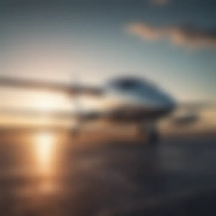 A futuristic vision of solar aircraft parked at an airport