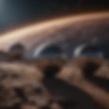 Natural Satellites Orbiting Planets An artistic representation of natural satellites orbiting planets.