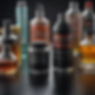 Diagram showcasing different types of lubricants and their applications