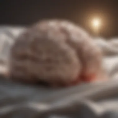 Illustration of brain activity during different sleep stages