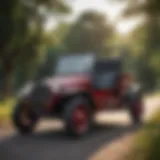 A vintage motorized buggy showcasing its early design