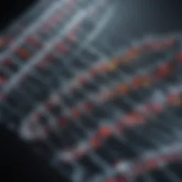 DNA sequencing illustration showcasing genetic material