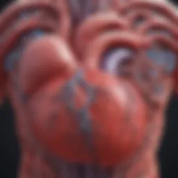 Illustration depicting the genetic mapping of heart diseases