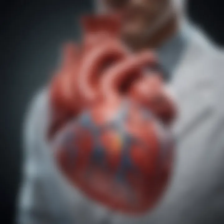Conceptual image showing the management strategies for genetic heart diseases