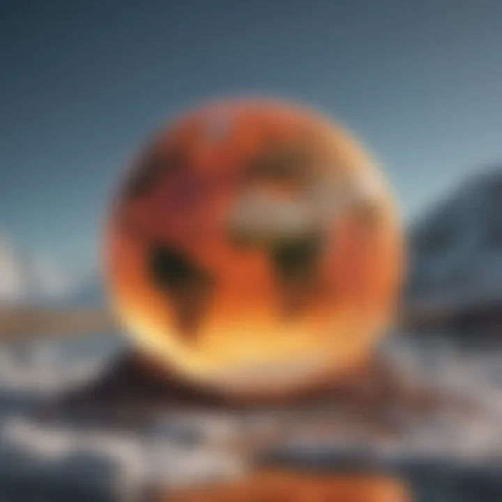 Infographic illustrating the increase in global temperatures over the decades