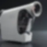 A close-up of the iCare home tonometer showcasing its sleek design.